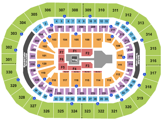 Paycom Center WWE Seating Chart