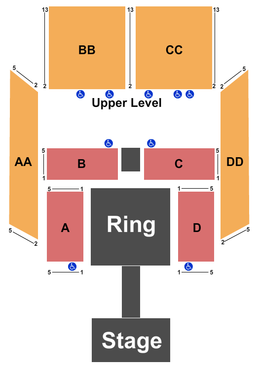 The Criterion WWE Seating Chart